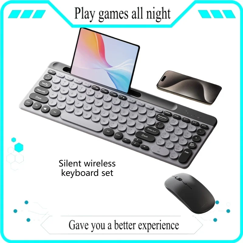 Wireless Keyboard Mouse Set Silent Office Desktop Computer Laptop Tablet Universal Typing Good Feel Compatible Multiple Systems
Wireless Keyboard Mouse Set Silent Office Desktop Computer Laptop Tablet Universal Typing Good Feel Compatible Multiple Systems