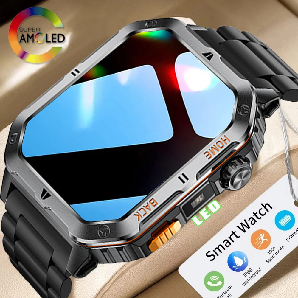 Новые оригинальные умные часы военного класса для мужчин, 2,01 дюйма, AMOLED-экран, 3 атм, водонепроницаемые, спортивные, фитнес-трекер, BT Call, умные часы, подарок
Новые оригинальные умные часы военного класса для мужчин, 2,01 дюйма, AMOLED-экран, 3 атм, водонепроницаемые, спортивные, фитнес-трекер, BT Call, умные часы, подарок