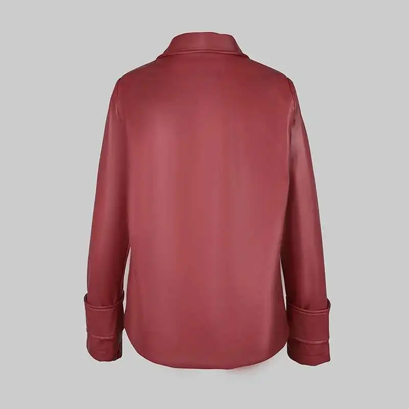 BabYoung Autumn Winter Red Faux Jackets Women 2024 New Long Sleeves PU Leather Short Coats Outwear For Female
BabYoung Autumn Winter Red Faux Jackets Women 2024 New Long Sleeves PU Leather Short Coats Outwear For Female