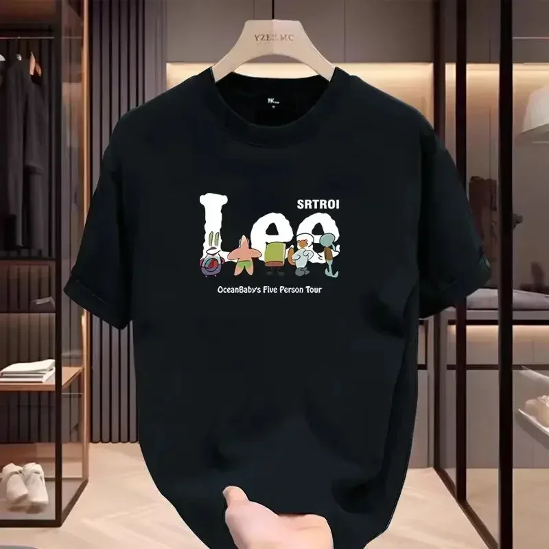 2024 Summer Fashion Trend New Cotton Lee Print American Fashion Brand Loose Men's and Women's Round Neck Short Sleeve T-shirt
2024 Summer Fashion Trend New Cotton Lee Print American Fashion Brand Loose Men's and Women's Round Neck Short Sleeve T-shirt