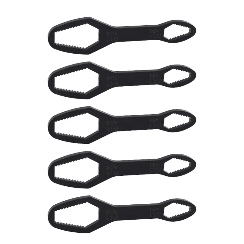 5 Pcs Double Ended Wrench 8mm To 22mm 160mm Length Alloy Steel Universal Self Tightening Wrench Tool D Black
5 Pcs Double Ended Wrench 8mm To 22mm 160mm Length Alloy Steel Universal Self Tightening Wrench Tool D Black