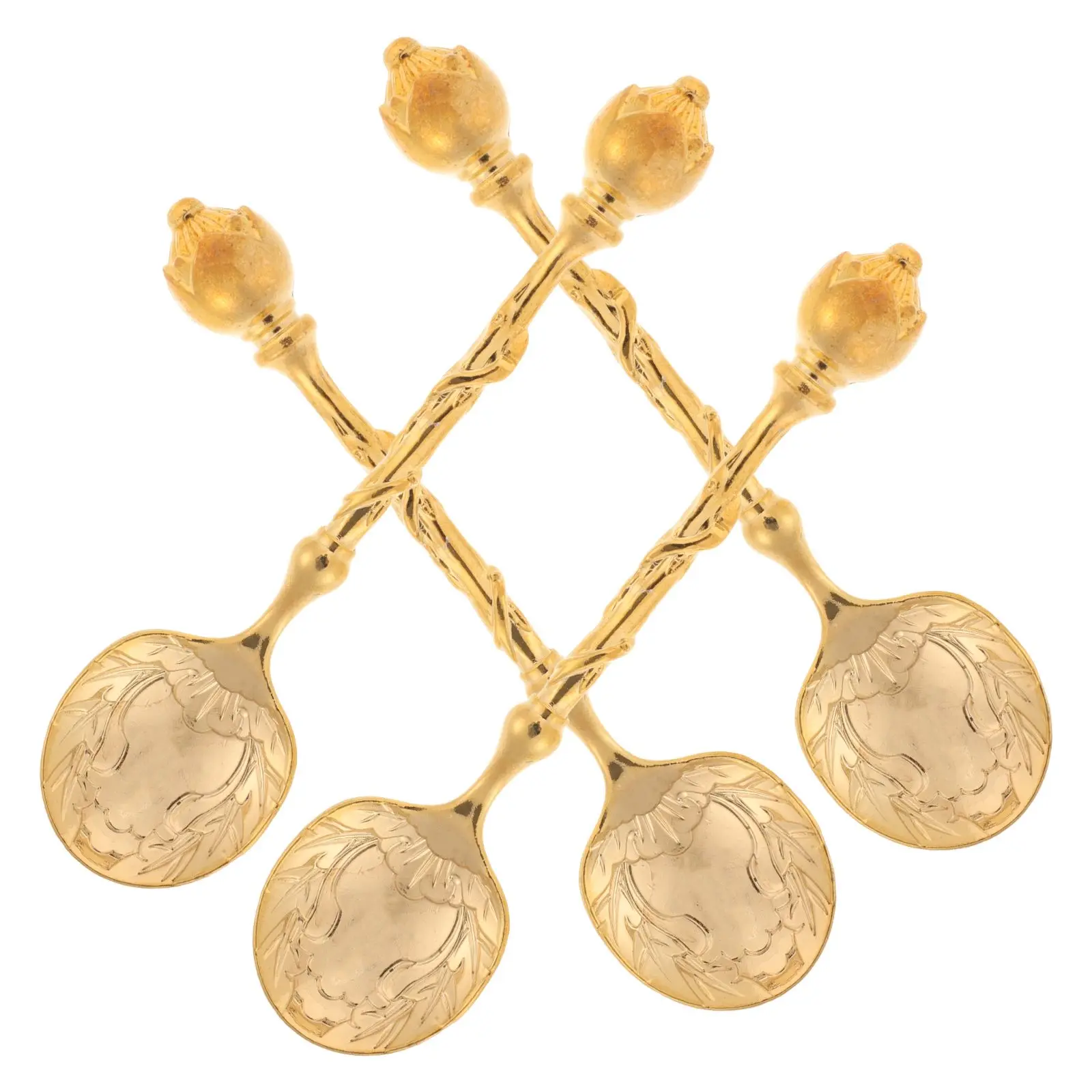 4 Pcs Shape Retro Carved Bowl Spoons Serving Tableware Golden Stainless Steel Metal
4 Pcs Shape Retro Carved Bowl Spoons Serving Tableware Golden Stainless Steel Metal