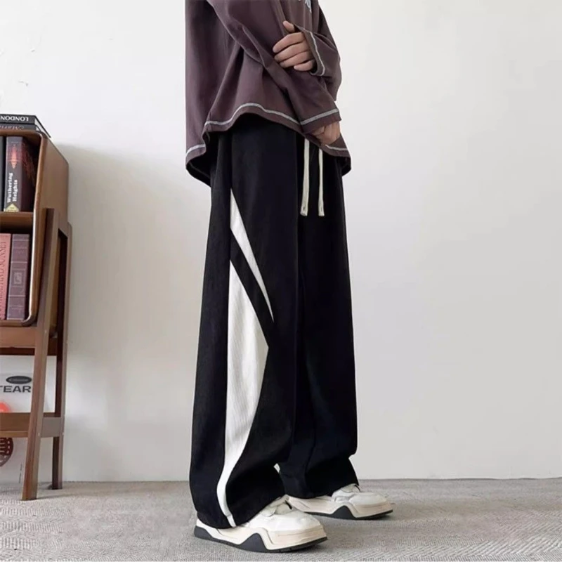 Long Corduroy Sweatpants for Men Splicing Colour High Quality Trousers New in Essential Trend Elegant Casual Man Sports Pants
Long Corduroy Sweatpants for Men Splicing Colour High Quality Trousers New in Essential Trend Elegant Casual Man Sports Pants