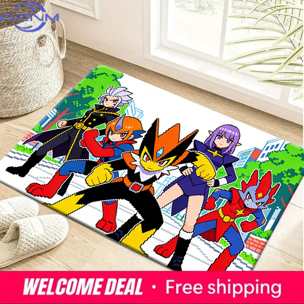 Pixel Art Anime Characters Print Doormat Non-Slip Absorbent Floor Mat for Indoor Entrance Home Decor
Pixel Art Anime Characters Print Doormat Non-Slip Absorbent Floor Mat for Indoor Entrance Home Decor