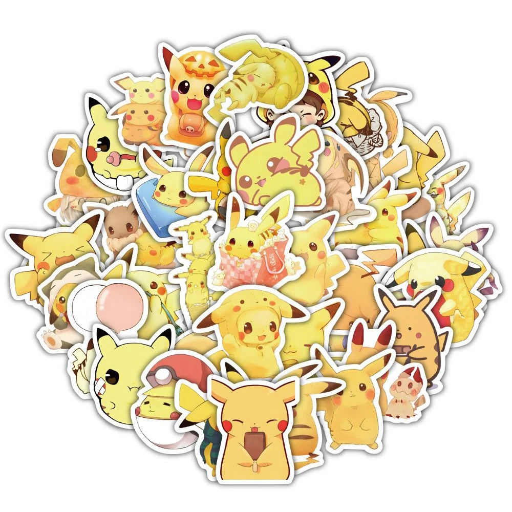 10/30/60pcs Cute Cartoon Pikachu Stickers Funny Anime Pokemon Sticker Water Bottle Luggage Phone Case Decals for Kids Toy Gift
10/30/60pcs Cute Cartoon Pikachu Stickers Funny Anime Pokemon Sticker Water Bottle Luggage Phone Case Decals for Kids Toy Gift