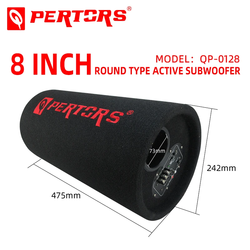 QPERTORS Brand Car Audio 12 v 800watts 8inch 0128 Round Type Active Subwoofer
QPERTORS Brand Car Audio 12 v 800watts 8inch 0128 Round Type Active Subwoofer