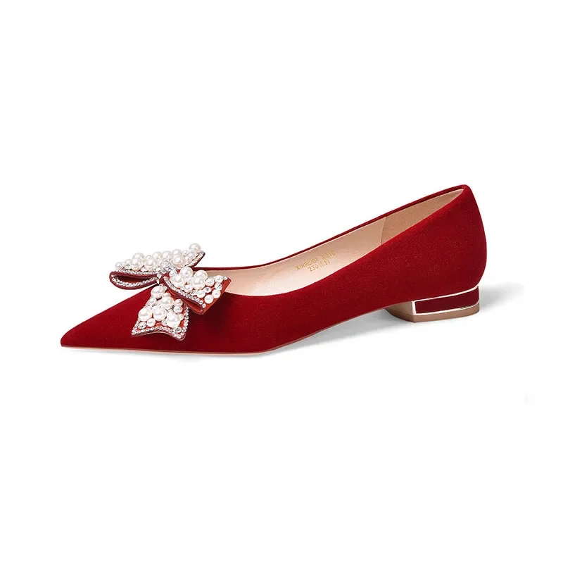 2024 Fashion Red Rhinestone Bow Women Pumps Autumn Pointed Toe High Heels Sexy Bride Party Wedding Dress Shoes Zapatos De Mujer
2024 Fashion Red Rhinestone Bow Women Pumps Autumn Pointed Toe High Heels Sexy Bride Party Wedding Dress Shoes Zapatos De Mujer