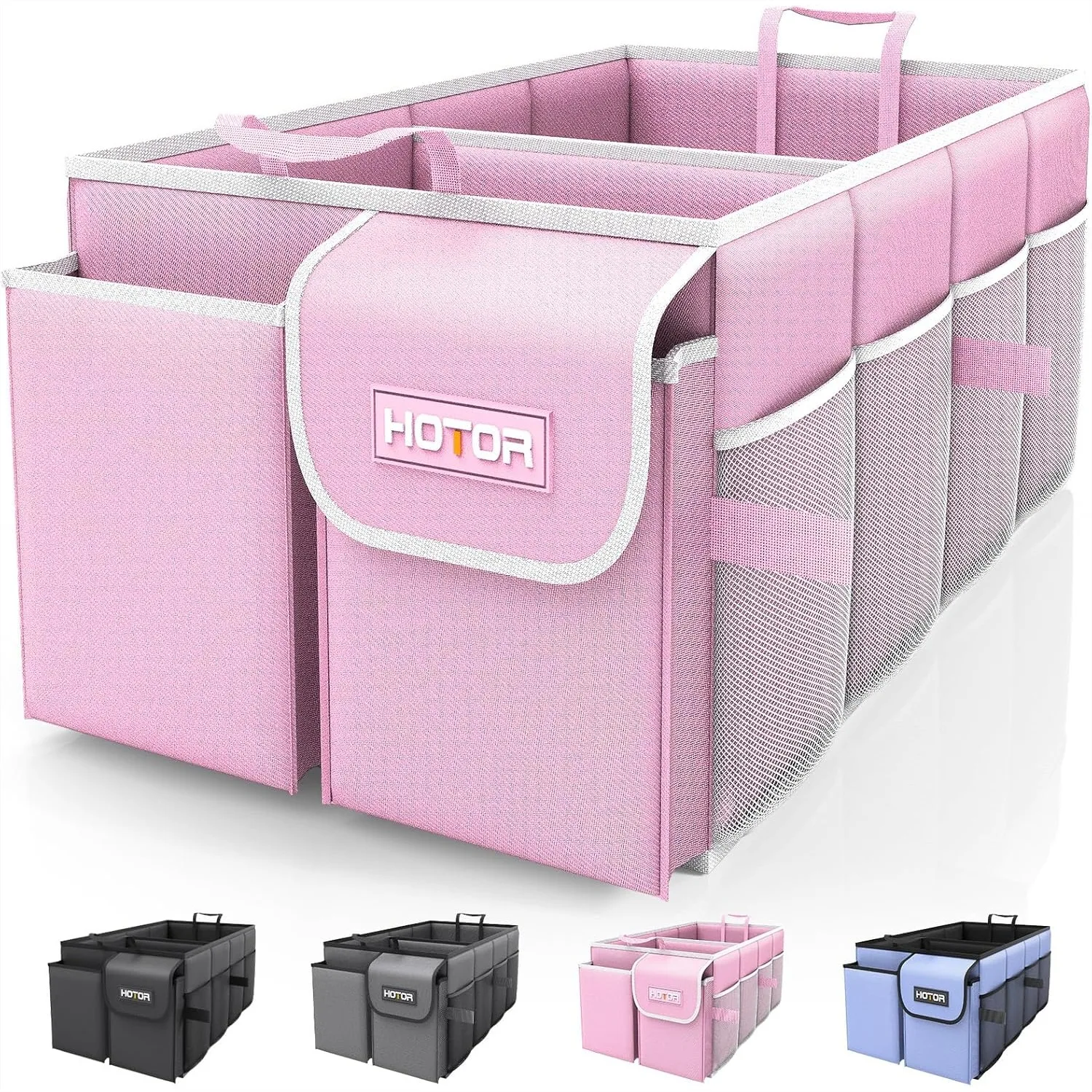 Trunk Organizer for Car - Foldable Storage for SUV & Sedan, 2 Compartments, Pink, 21.3x12.6x10.6 in
Trunk Organizer for Car - Foldable Storage for SUV & Sedan, 2 Compartments, Pink, 21.3x12.6x10.6 in
