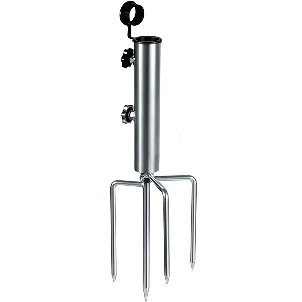 4 Nails Camping Umbrella Base with Hanging Hook Portable Beach Parasol Rod Stand Detachable Embedded Outdoor Flag Pole Holder
4 Nails Camping Umbrella Base with Hanging Hook Portable Beach Parasol Rod Stand Detachable Embedded Outdoor Flag Pole Holder