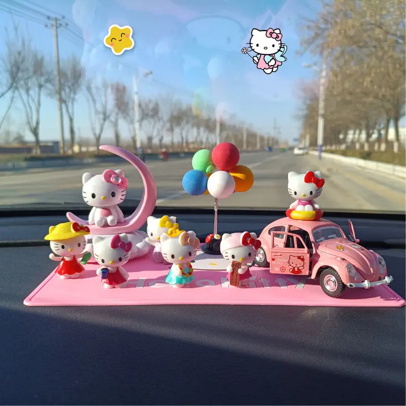 Милая мультяшная Автомобильная центральная консоль Hello Kitty из серии Sanrios с аниме, украшение со встряхивающей головой внутри автомобиля, розовое украшение
Милая мультяшная Автомобильная центральная консоль Hello Kitty из серии Sanrios с аниме, украшение со встряхивающей головой внутри автомобиля, розовое украшение