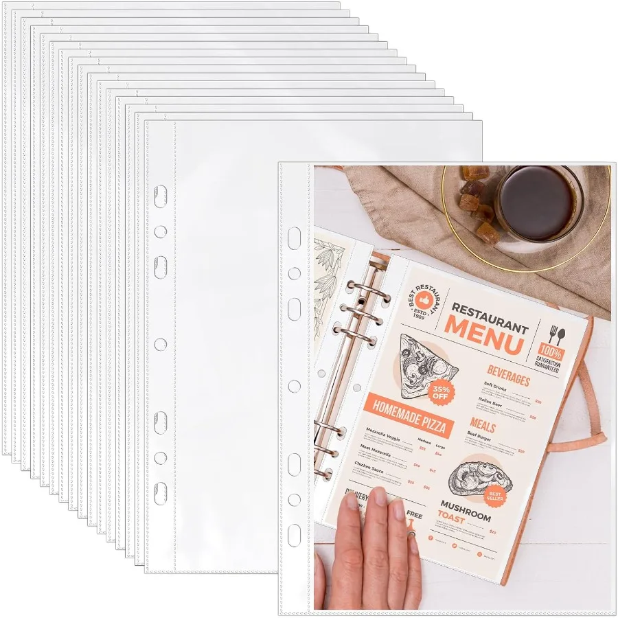 100 Pack 5.5x8.5 Ih Sheet Protectors for 3 or 6 Ring A5 Binder Half Letter Size 7 Holes Mini HeavyDuty Sheet Protector Sleeves
100 Pack 5.5x8.5 Ih Sheet Protectors for 3 or 6 Ring A5 Binder Half Letter Size 7 Holes Mini HeavyDuty Sheet Protector Sleeves