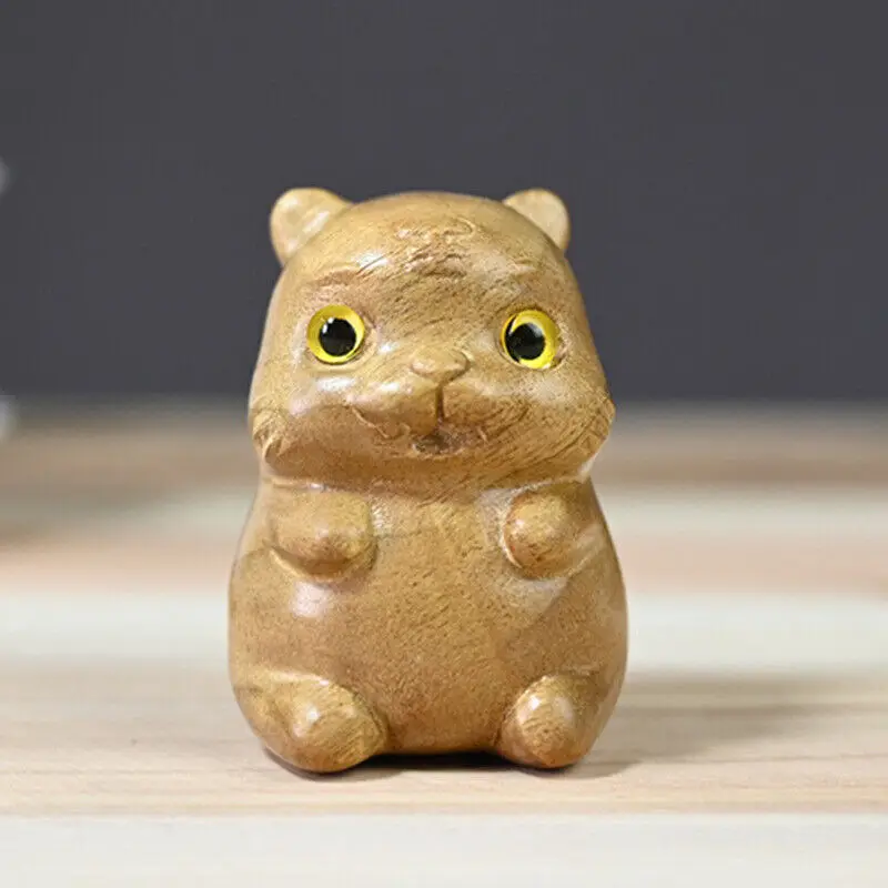 Chinese Silk-wood Carved Lovable Animal Small Tiger Statues Home Decorations
Chinese Silk-wood Carved Lovable Animal Small Tiger Statues Home Decorations