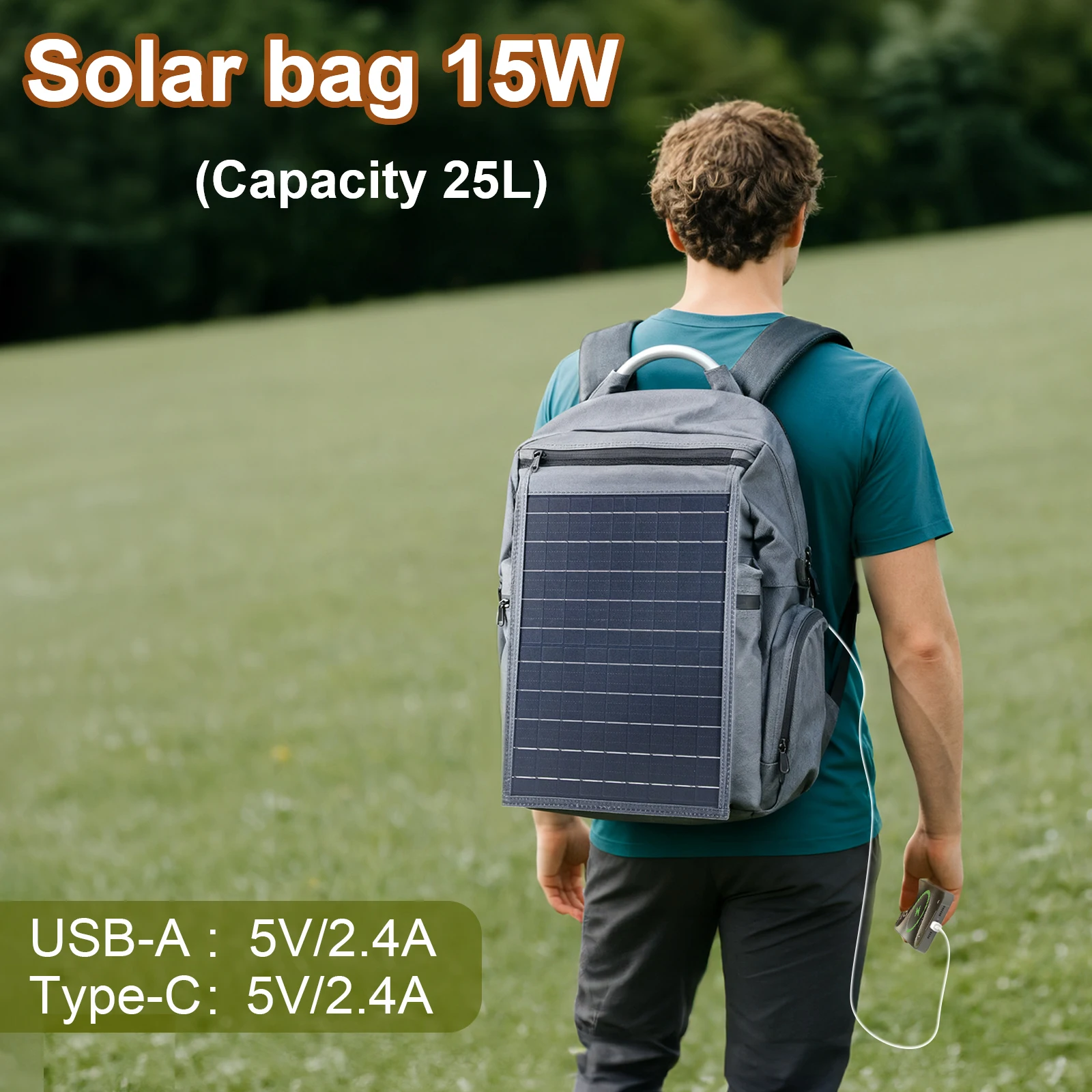 Leaorld 15W Solar Panel Travel Backpack USB Charger 25L Cooler Bag Umbrella Pouch for 15-17in Laptop Unisex
Leaorld 15W Solar Panel Travel Backpack USB Charger 25L Cooler Bag Umbrella Pouch for 15-17in Laptop Unisex
