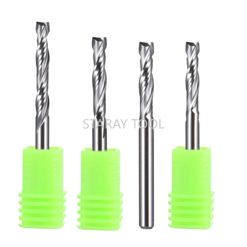3.175-10mm High Quality 2F Spiral Milling Cutter Woodworking Tool for Solid Wood Hard Plastic Board 5Pcs
3.175-10mm High Quality 2F Spiral Milling Cutter Woodworking Tool for Solid Wood Hard Plastic Board 5Pcs