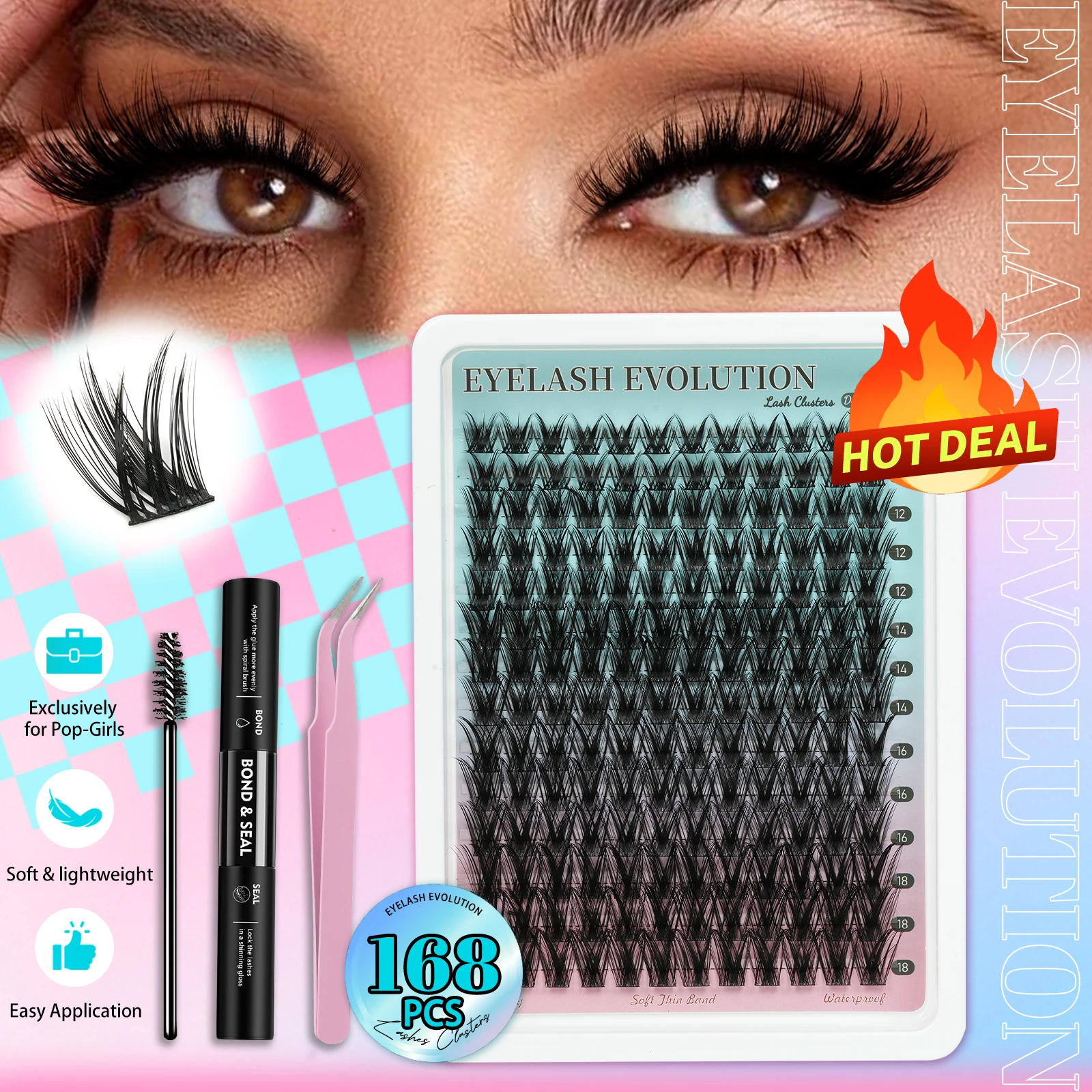 Набор для наращивания ресниц: пучки ресниц Wispy Lashes, натуральные, для самостоятельного наращивания, 10-18 мм, смешанная длина, индивидуальные ресницы, многоразовые, для самостоятельного использования дома
Набор для наращивания ресниц: пучки ресниц Wispy Lashes, натуральные, для самостоятельного наращивания, 10-18 мм, смешанная длина, индивидуальные ресницы, многоразовые, для самостоятельного использования дома