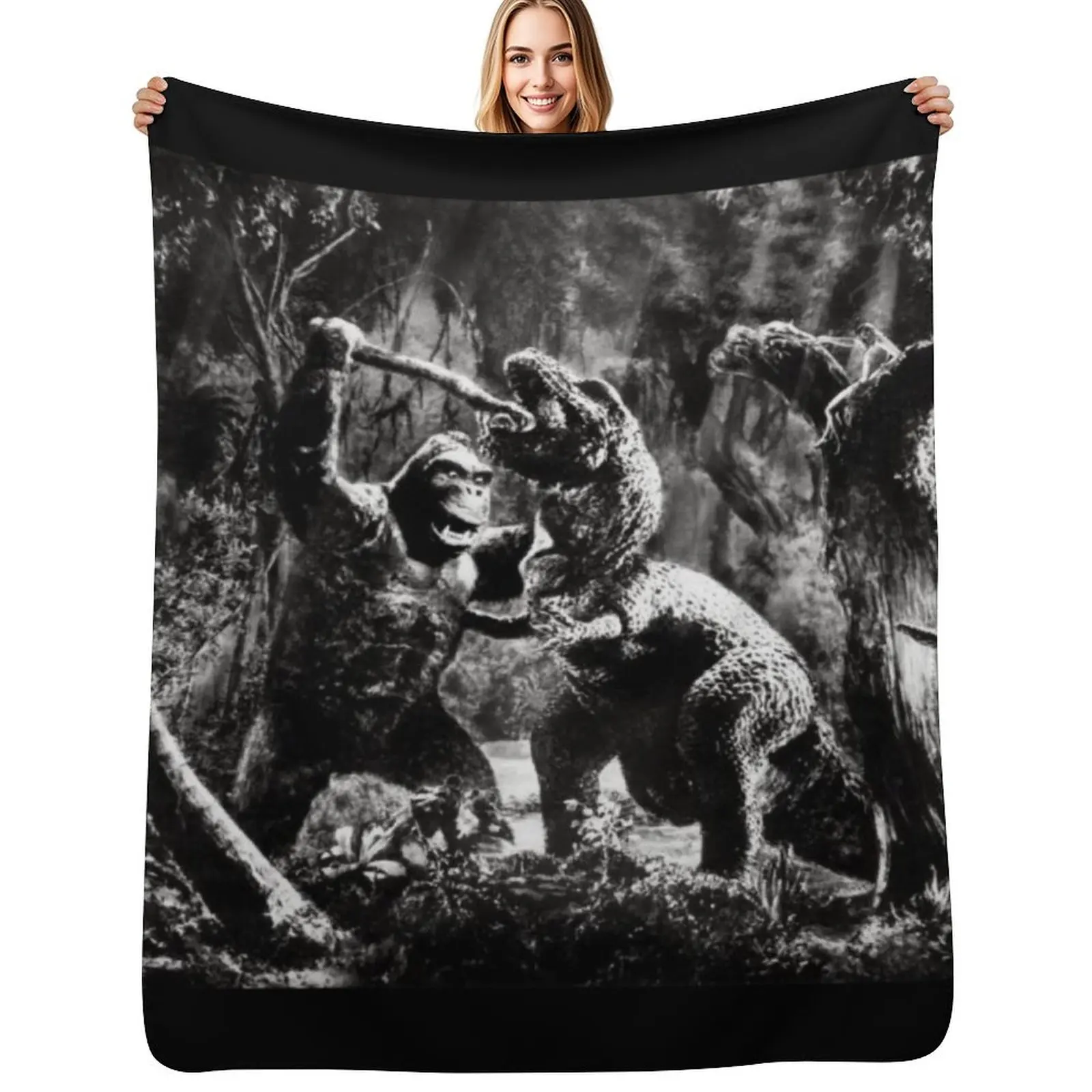 The original 1933 King Kong . Throw Blanket Travel Size Cozy Blanket for Plane Train
The original 1933 King Kong . Throw Blanket Travel Size Cozy Blanket for Plane Train