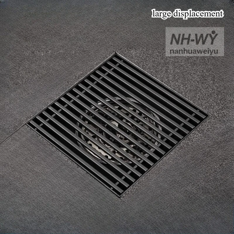Square Large Flow 304 Stainless Steel Floor Drain, Outdoor Yard Anti-odor Floor Drain for 110/160mm Sewer Pipe
Square Large Flow 304 Stainless Steel Floor Drain, Outdoor Yard Anti-odor Floor Drain for 110/160mm Sewer Pipe