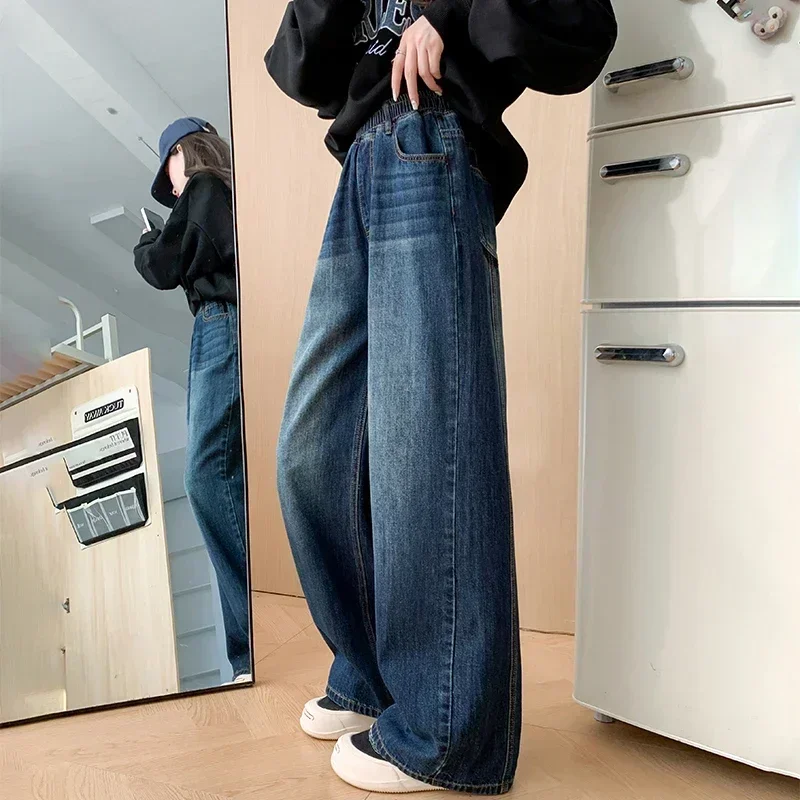 2024 Streetwear Retro Fashion Autumn Women High Waist Jeans Loose Wide Leg Straight Loose Denim Trousers Y2K Baggy Pants
2024 Streetwear Retro Fashion Autumn Women High Waist Jeans Loose Wide Leg Straight Loose Denim Trousers Y2K Baggy Pants