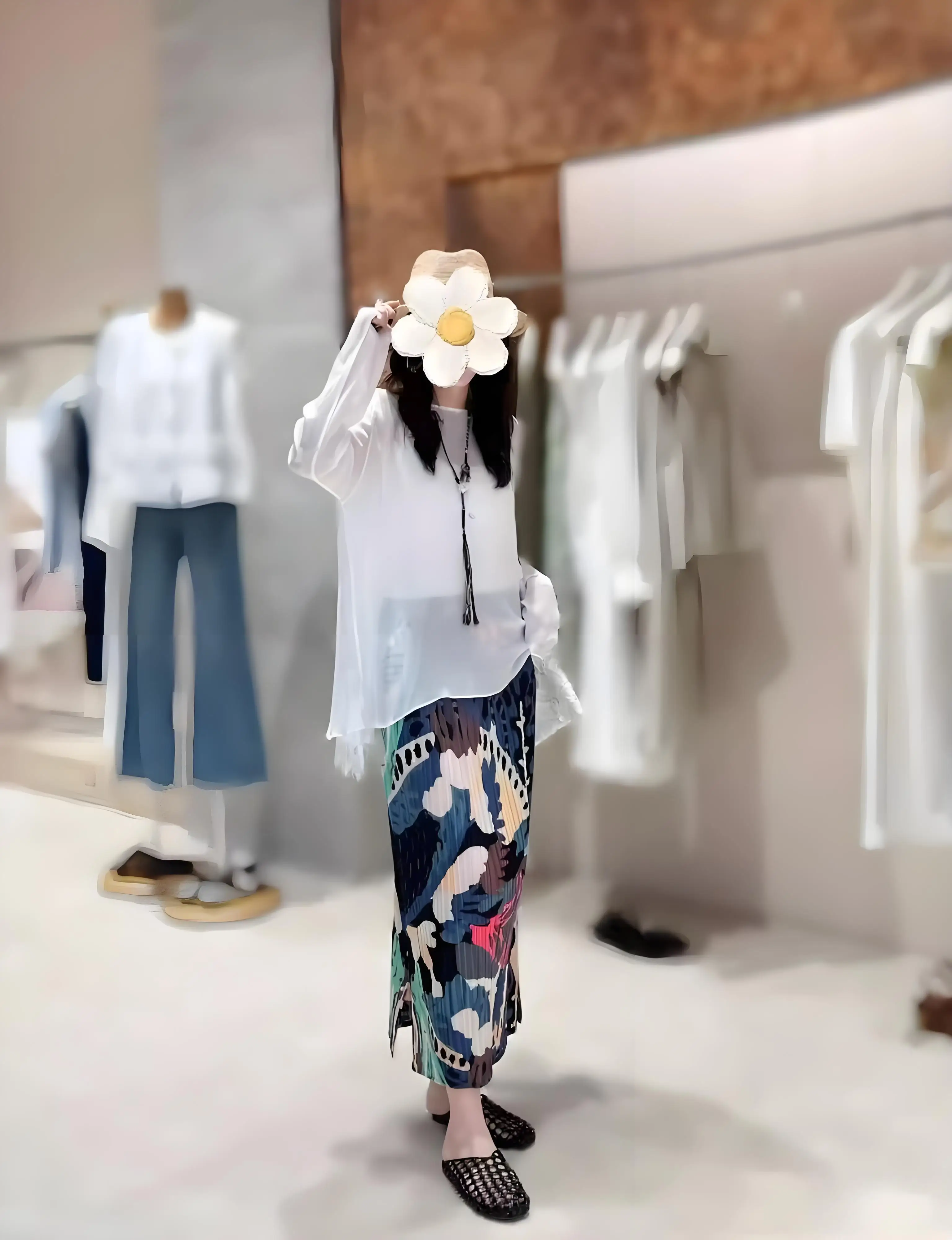 Miyake Pleated New Niche Design Sense Vacation Style Fashion Print Bustier Summer Thin High Waist Pocket Pleated A-line Skirt
Miyake Pleated New Niche Design Sense Vacation Style Fashion Print Bustier Summer Thin High Waist Pocket Pleated A-line Skirt