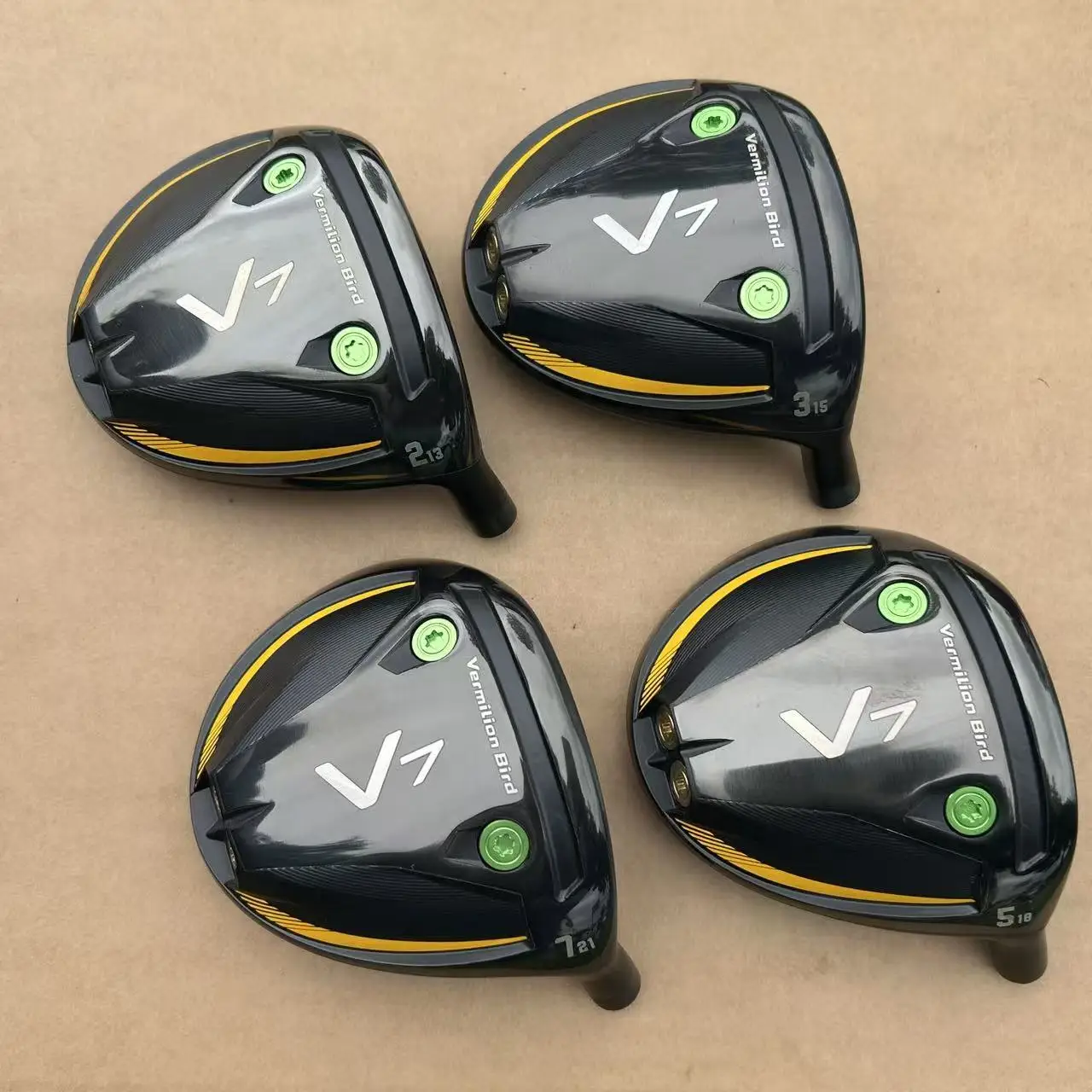 Vermilion Bird Stainless Steel Fairway Wood Head Adjustable Weight Screw Design Low CG High Forgiveness Golf Club Head Custom
Vermilion Bird Stainless Steel Fairway Wood Head Adjustable Weight Screw Design Low CG High Forgiveness Golf Club Head Custom