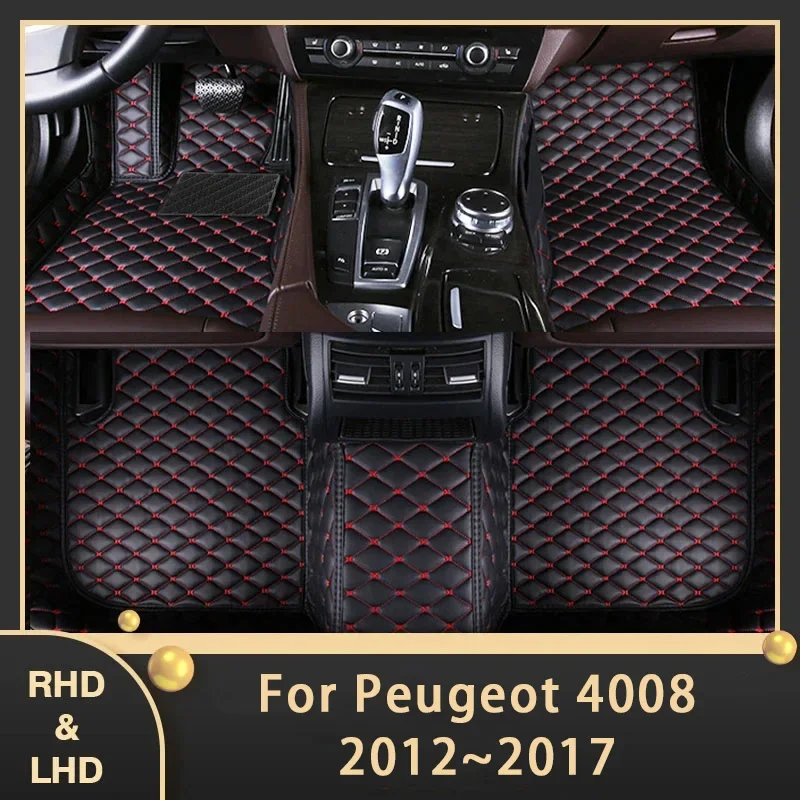 Автомобильные коврики для Peugeot 4008 2012 ~ 2017, автомобильные накладки на ножки, кожаный ковер, аксессуары для интерьера 2013 2014 2015 2016
Автомобильные коврики для Peugeot 4008 2012 ~ 2017, автомобильные накладки на ножки, кожаный ковер, аксессуары для интерьера 2013 2014 2015 2016