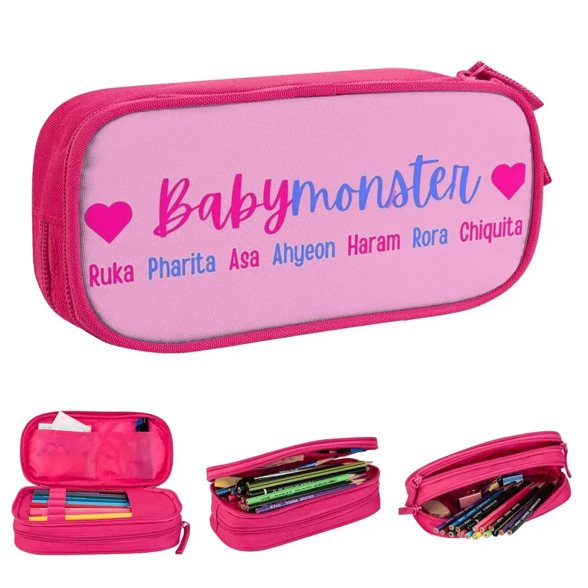Babymonster YG Kpop Girl Group Logo Pencil Cases Pen Bag Girl Boy Large Storage Students School Gift Pencilcases
Babymonster YG Kpop Girl Group Logo Pencil Cases Pen Bag Girl Boy Large Storage Students School Gift Pencilcases