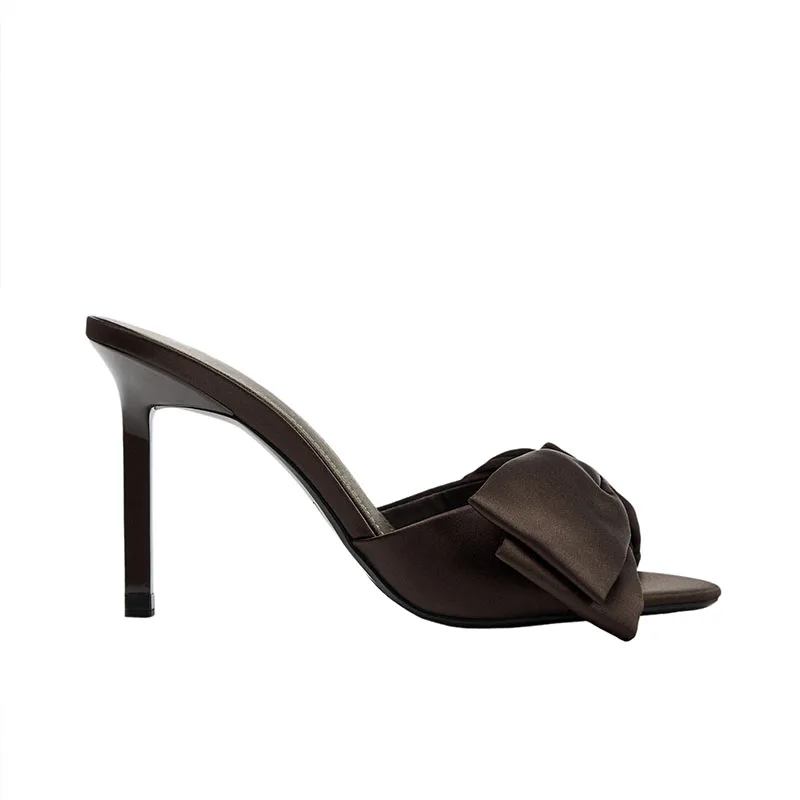 Female Thin Heels Ladies Slippers Sandals Shoes Pumps Round Toe Fashion Butterfly-Knot Women High Heels Slippers Shoes Slides
Female Thin Heels Ladies Slippers Sandals Shoes Pumps Round Toe Fashion Butterfly-Knot Women High Heels Slippers Shoes Slides