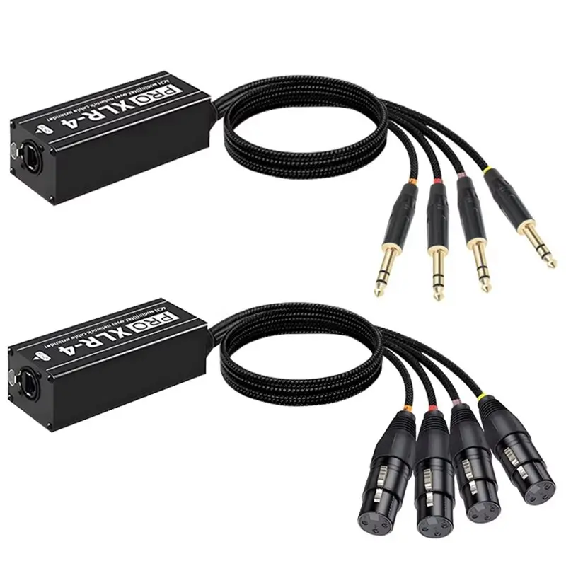 For Microphone DMX512 Stage Light 6.35Mm Female Port 1Pair 4CH XLR To RJ45 Network Cable Extender Supports Cat5e Cat6
For Microphone DMX512 Stage Light 6.35Mm Female Port 1Pair 4CH XLR To RJ45 Network Cable Extender Supports Cat5e Cat6