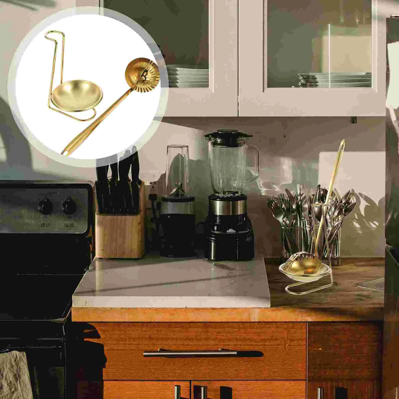 Dish Stainless Steel Spoon Rest Kitchen Supply Hand-Pulled Noodle Strainers Golden Storage Holder
Dish Stainless Steel Spoon Rest Kitchen Supply Hand-Pulled Noodle Strainers Golden Storage Holder
