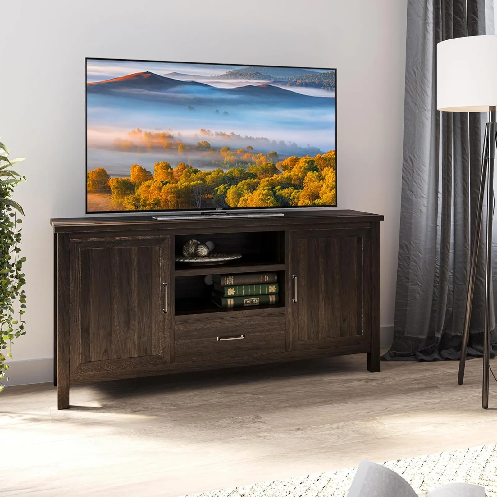 US Modern 60 Inch Farmhouse TV Stand or Entertainment Center for TVs Up to 65 Inches, Sideboard Kitchen Buffet Storage
US Modern 60 Inch Farmhouse TV Stand or Entertainment Center for TVs Up to 65 Inches, Sideboard Kitchen Buffet Storage