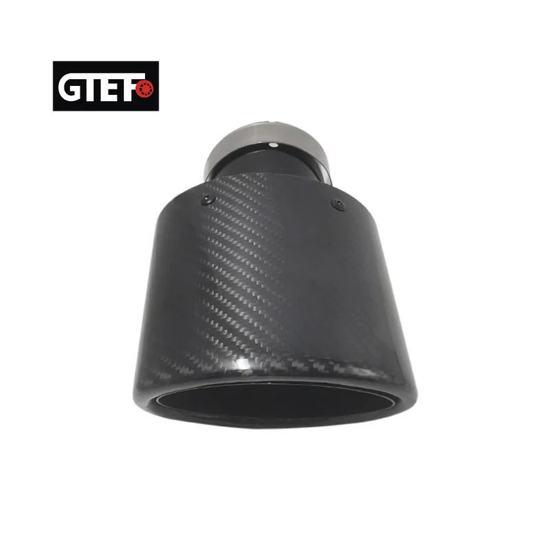 GTEFO 1 Piece 105 115 130 150mm Glossy Black Oval Carbon Fiber Stainless Steel Exhaust Tips Exhaust Muffler for Car Modify
GTEFO 1 Piece 105 115 130 150mm Glossy Black Oval Carbon Fiber Stainless Steel Exhaust Tips Exhaust Muffler for Car Modify