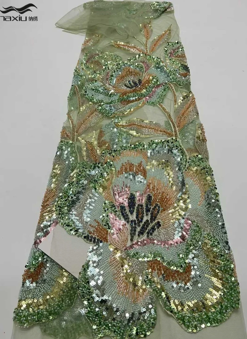 Madison Luxury African Sequins Beaded Lace Fabric 2026 High Quality Lace 5 Yards French Lace Fabric Nigerian Net Lace Fabric
Madison Luxury African Sequins Beaded Lace Fabric 2026 High Quality Lace 5 Yards French Lace Fabric Nigerian Net Lace Fabric