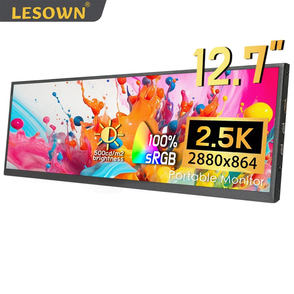 LESOWN 12,7-дюймовый портативный монитор с сенсорным экраном 2K HDMI Type C IPS, широкий дополнительный ЖК-монитор для демонстрации складского рынка
LESOWN 12,7-дюймовый портативный монитор с сенсорным экраном 2K HDMI Type C IPS, широкий дополнительный ЖК-монитор для демонстрации складского рынка