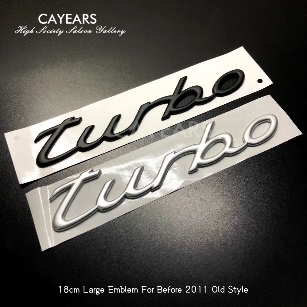 Turbo S GTS Modified Large Emblem Car Body Auto Rear Lid Trunk Boot Racing Sticker Badge Fit For Porsche 1990-2011 Old Type
Turbo S GTS Modified Large Emblem Car Body Auto Rear Lid Trunk Boot Racing Sticker Badge Fit For Porsche 1990-2011 Old Type