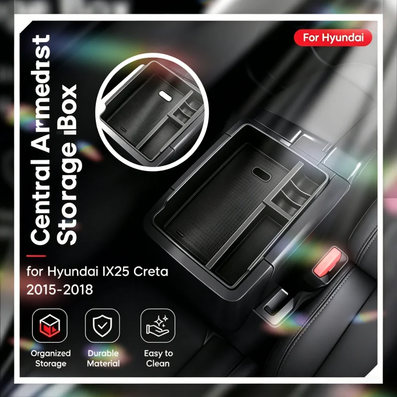 Car Center Storage Box for Hyundai IX25 Creta 2015-2018 Car Interior Tray Organizer Box Accessories
Car Center Storage Box for Hyundai IX25 Creta 2015-2018 Car Interior Tray Organizer Box Accessories