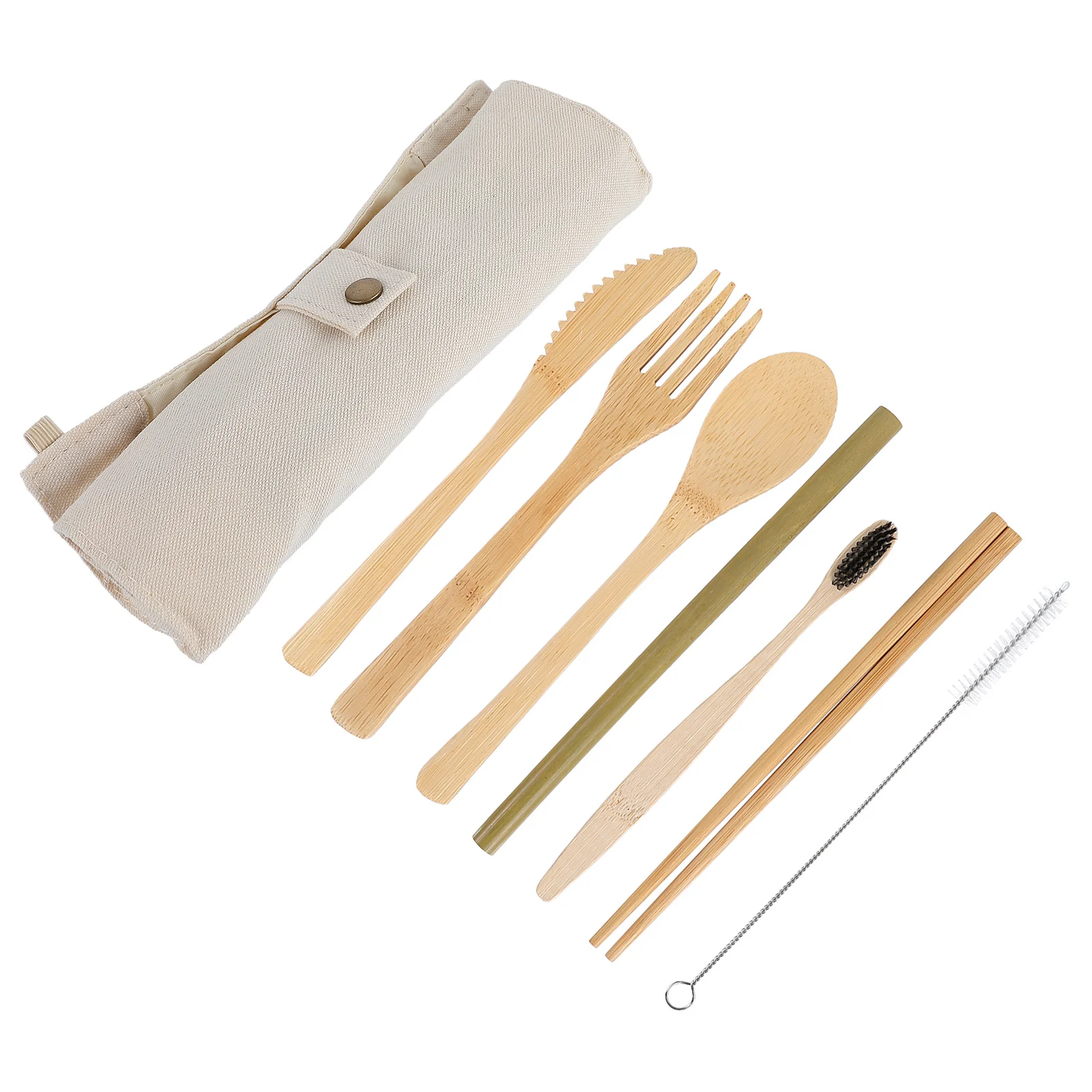 Портативный набор бамбуковых столовых приборов: многоразовые, современный дизайн, удобная ручка, для повседневного использования, пикников, путешествий, бежевый цвет
Портативный набор бамбуковых столовых приборов: многоразовые, современный дизайн, удобная ручка, для повседневного использования, пикников, путешествий, бежевый цвет