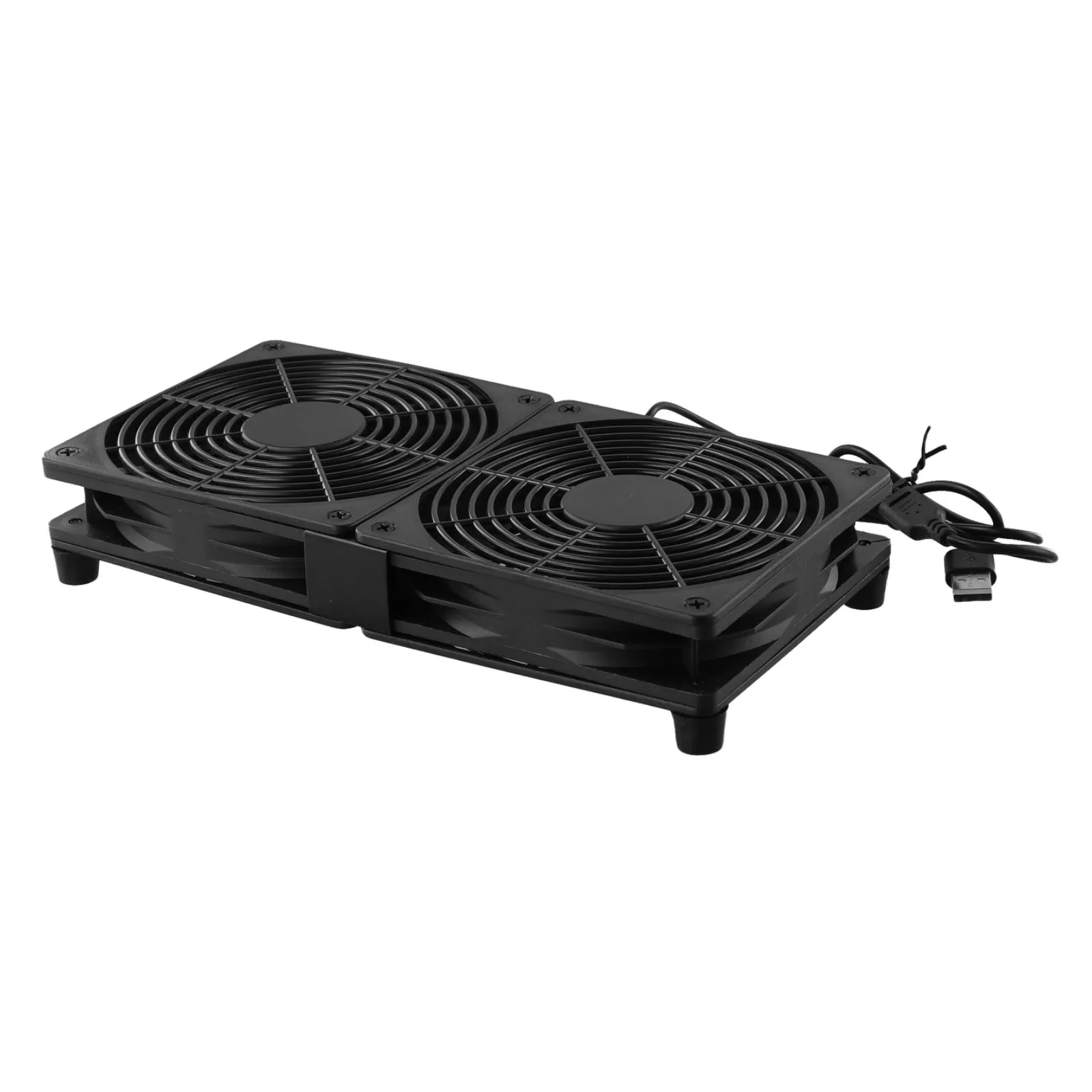 120mm 5V USB Powered PC Router Dual Fan USB Axial Radiator For Computer For Dissipate Heat From Electronic Devices 24*12*4cm
120mm 5V USB Powered PC Router Dual Fan USB Axial Radiator For Computer For Dissipate Heat From Electronic Devices 24*12*4cm