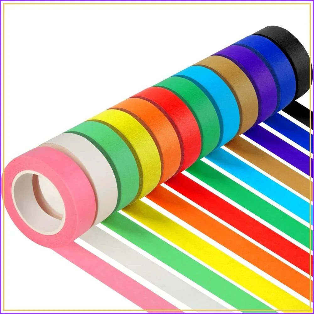 12PCS Colored Masking Tape for DIY Crafts, 1.7cm x 12m
12PCS Colored Masking Tape for DIY Crafts, 1.7cm x 12m