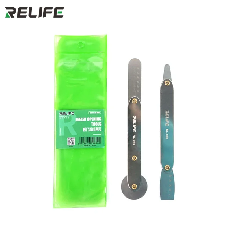 Набор для разборки RELIFE RL-060, 2 шт., сверхтонкий измерительный щуп толщиной 1,0 мм, дальномер для смартфонов, удаление краев
Набор для разборки RELIFE RL-060, 2 шт., сверхтонкий измерительный щуп толщиной 1,0 мм, дальномер для смартфонов, удаление краев