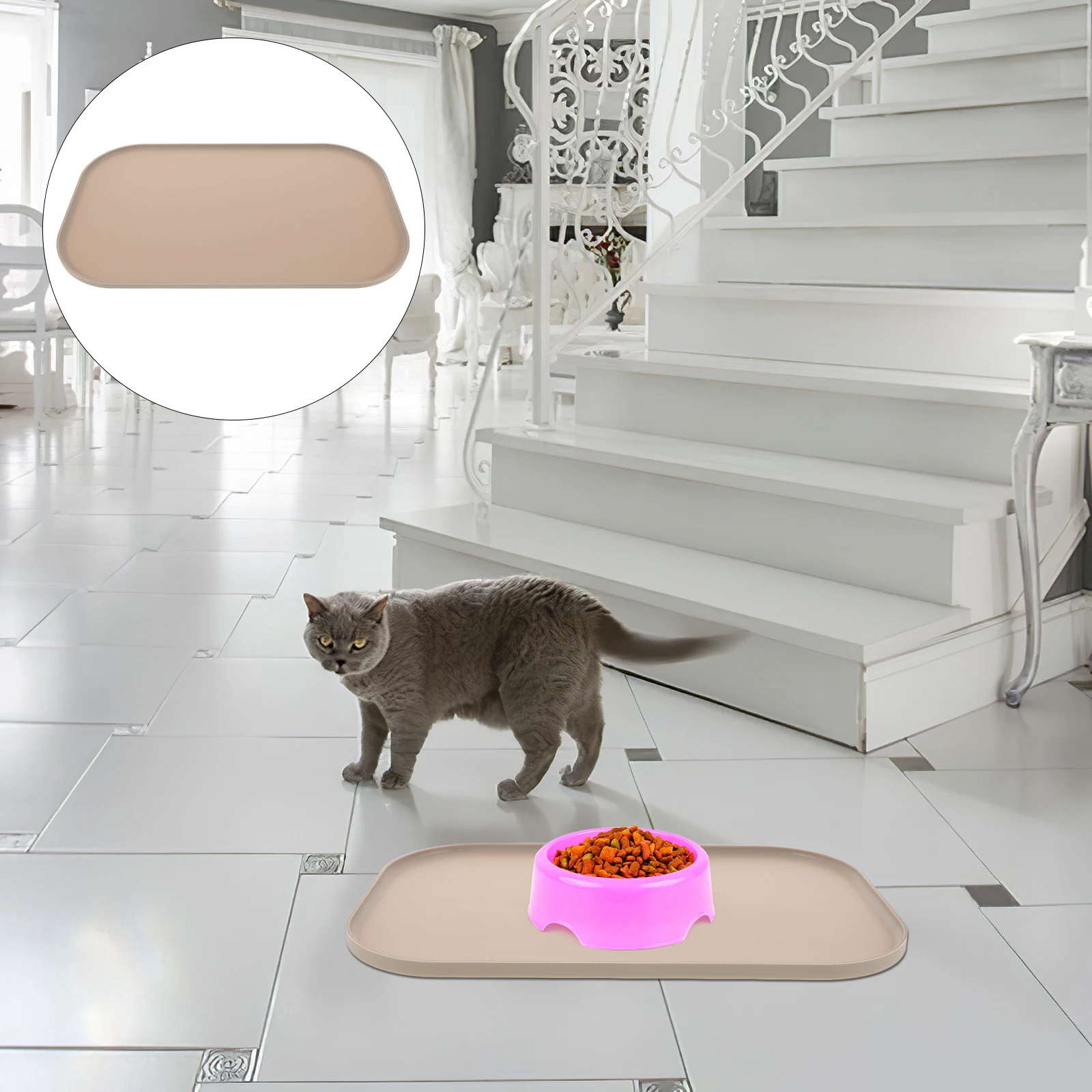 Silicone Feeding Raised Edge No Leak Dog Food Bowl Floor Thick Reusable Placemat For Cat Puppy Bowl Household Pet
Silicone Feeding Raised Edge No Leak Dog Food Bowl Floor Thick Reusable Placemat For Cat Puppy Bowl Household Pet