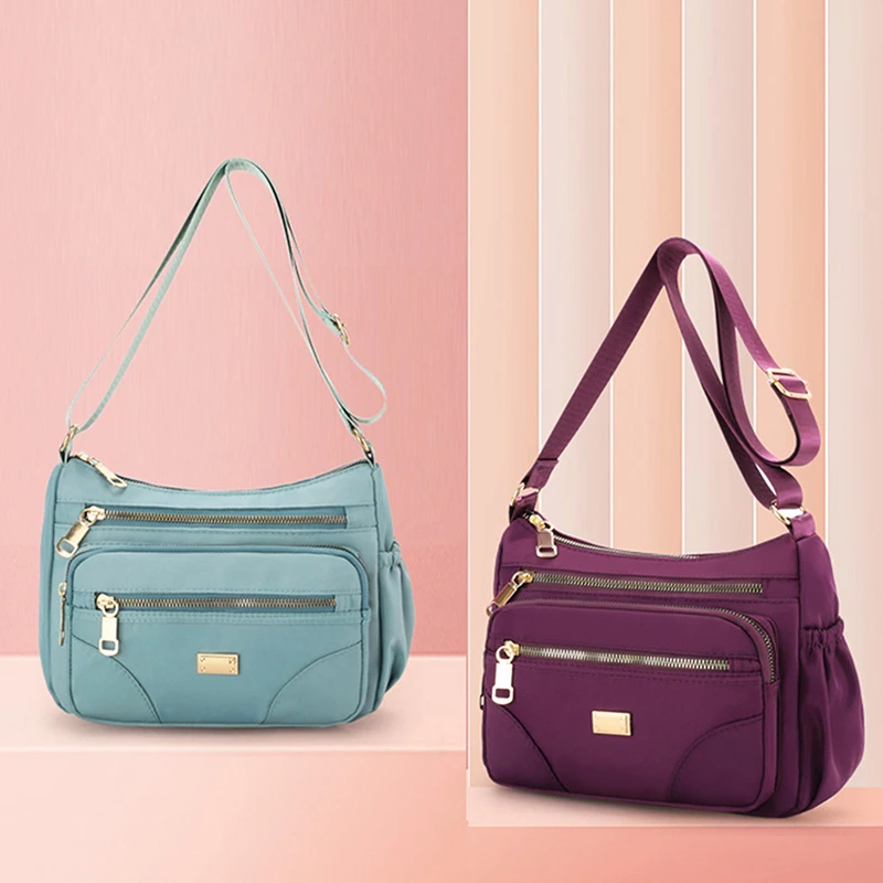 Fashion Women Shoulder Messenger Bag Nylon Oxford Lightweight Waterproof Zipper Package Large Capacity Travel Crossbody Bag
Fashion Women Shoulder Messenger Bag Nylon Oxford Lightweight Waterproof Zipper Package Large Capacity Travel Crossbody Bag