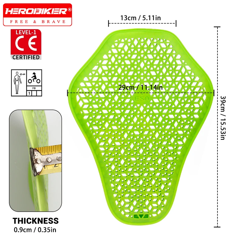 Built-In Protective Gear CE Certified Motorcycle Jacket Insert Back Protector Universal Racing Armor Back Guard Pad Equipment
Built-In Protective Gear CE Certified Motorcycle Jacket Insert Back Protector Universal Racing Armor Back Guard Pad Equipment