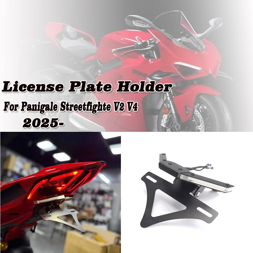 Motorcycle Mount Fender Eliminator Tail Tidy License Plate Holder For Ducati Panigale V4S V4 V2 Streetfighte V2 V4 2025
Motorcycle Mount Fender Eliminator Tail Tidy License Plate Holder For Ducati Panigale V4S V4 V2 Streetfighte V2 V4 2025
