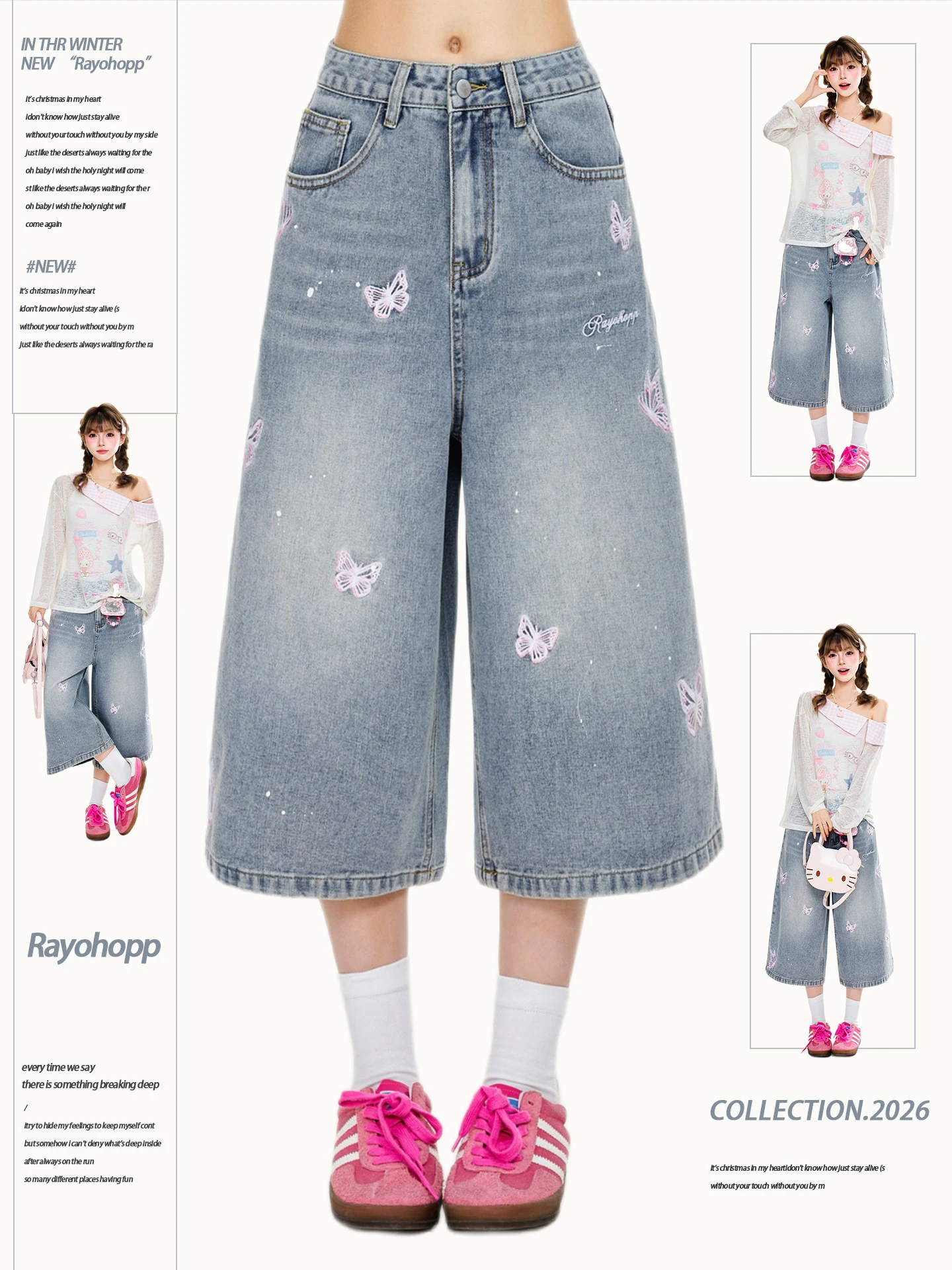 Rayohopp Gradient Print Wide Leg Seven-Foot Pants Women's Summer Loose Slimming Versatile Shorts Casual Jeans
Rayohopp Gradient Print Wide Leg Seven-Foot Pants Women's Summer Loose Slimming Versatile Shorts Casual Jeans