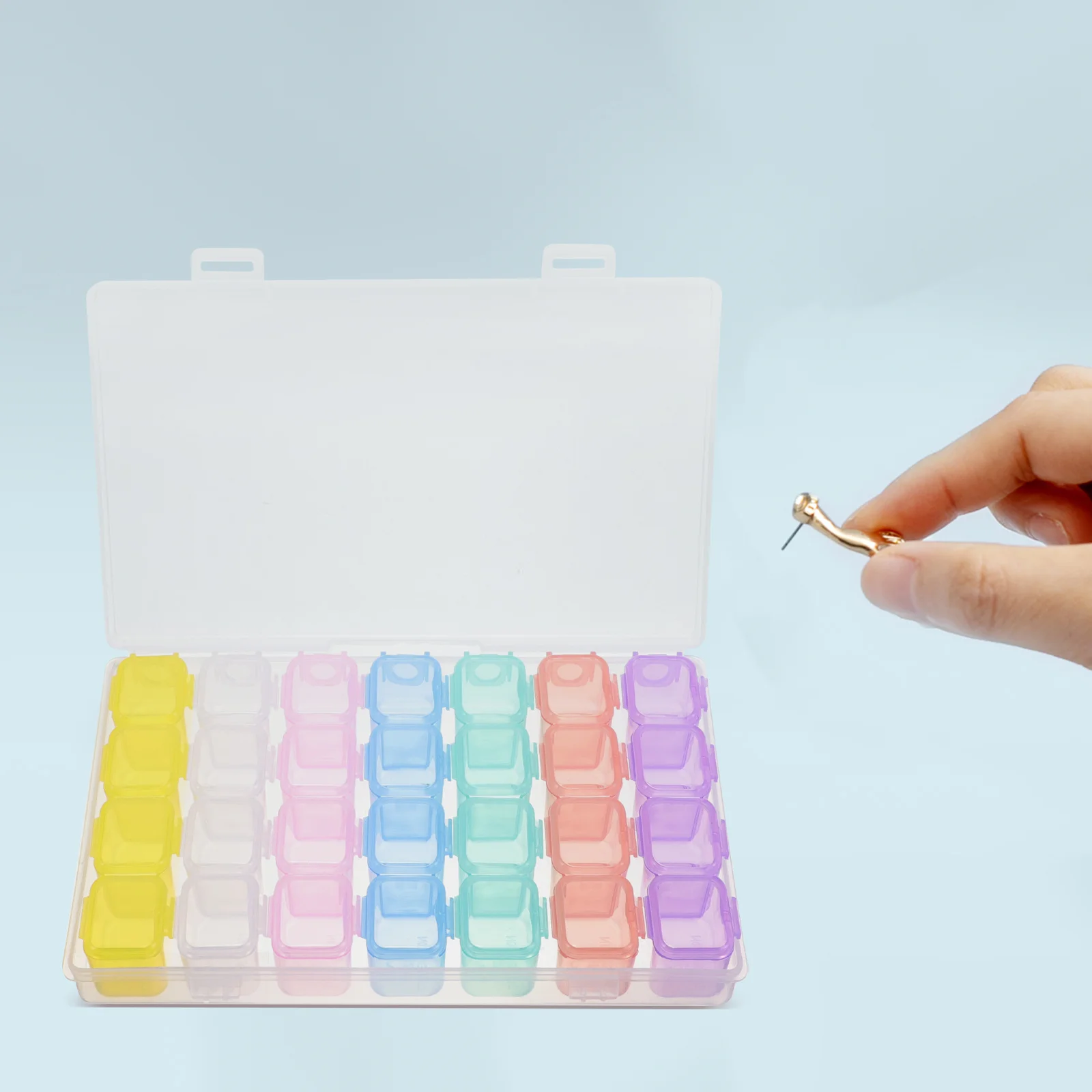 Jewelry Storage Box Plastic Earrings Organizer Compartment Holder for Rings Earrings Jewelry Storage Box Earring Organizer
Jewelry Storage Box Plastic Earrings Organizer Compartment Holder for Rings Earrings Jewelry Storage Box Earring Organizer