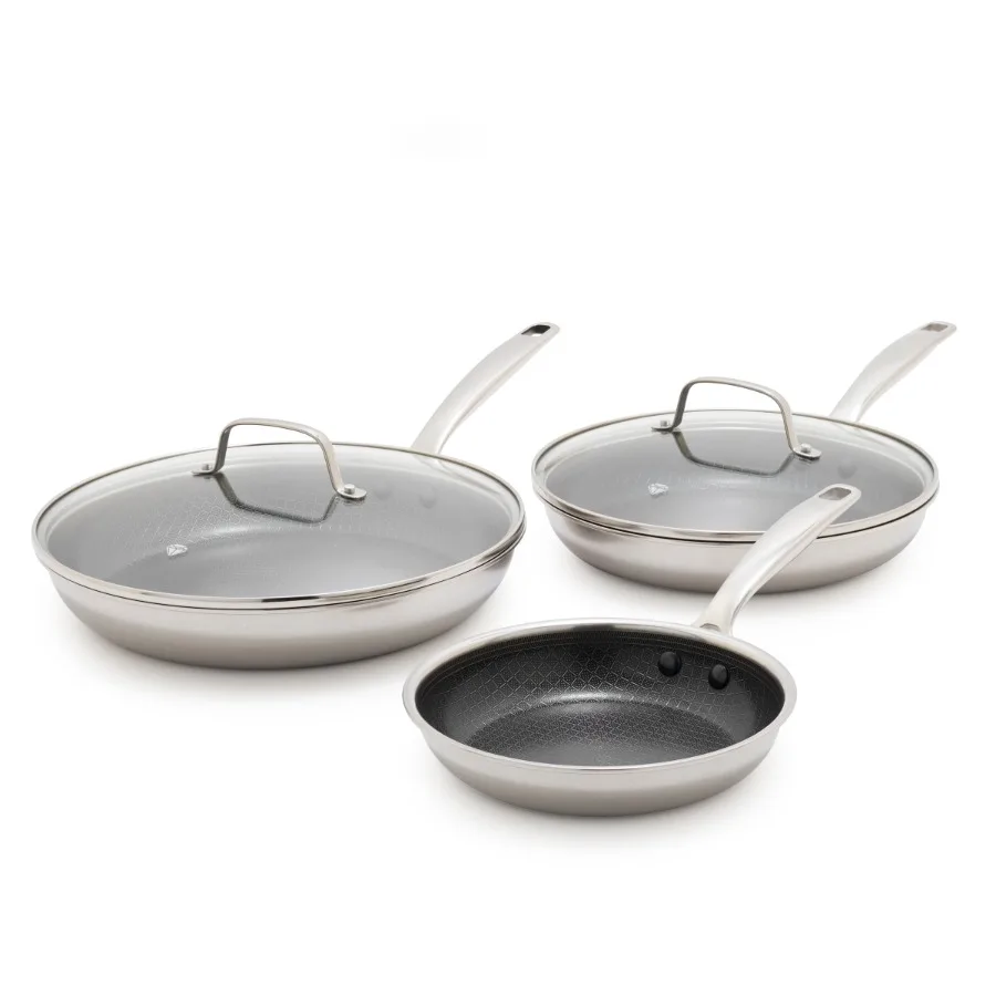 5-Piece Non-Stick Frying Pans Set for Effortless Cooking and Easy Cleanup - Ideal for Everyday Meals and Gourmet Dishes
5-Piece Non-Stick Frying Pans Set for Effortless Cooking and Easy Cleanup - Ideal for Everyday Meals and Gourmet Dishes