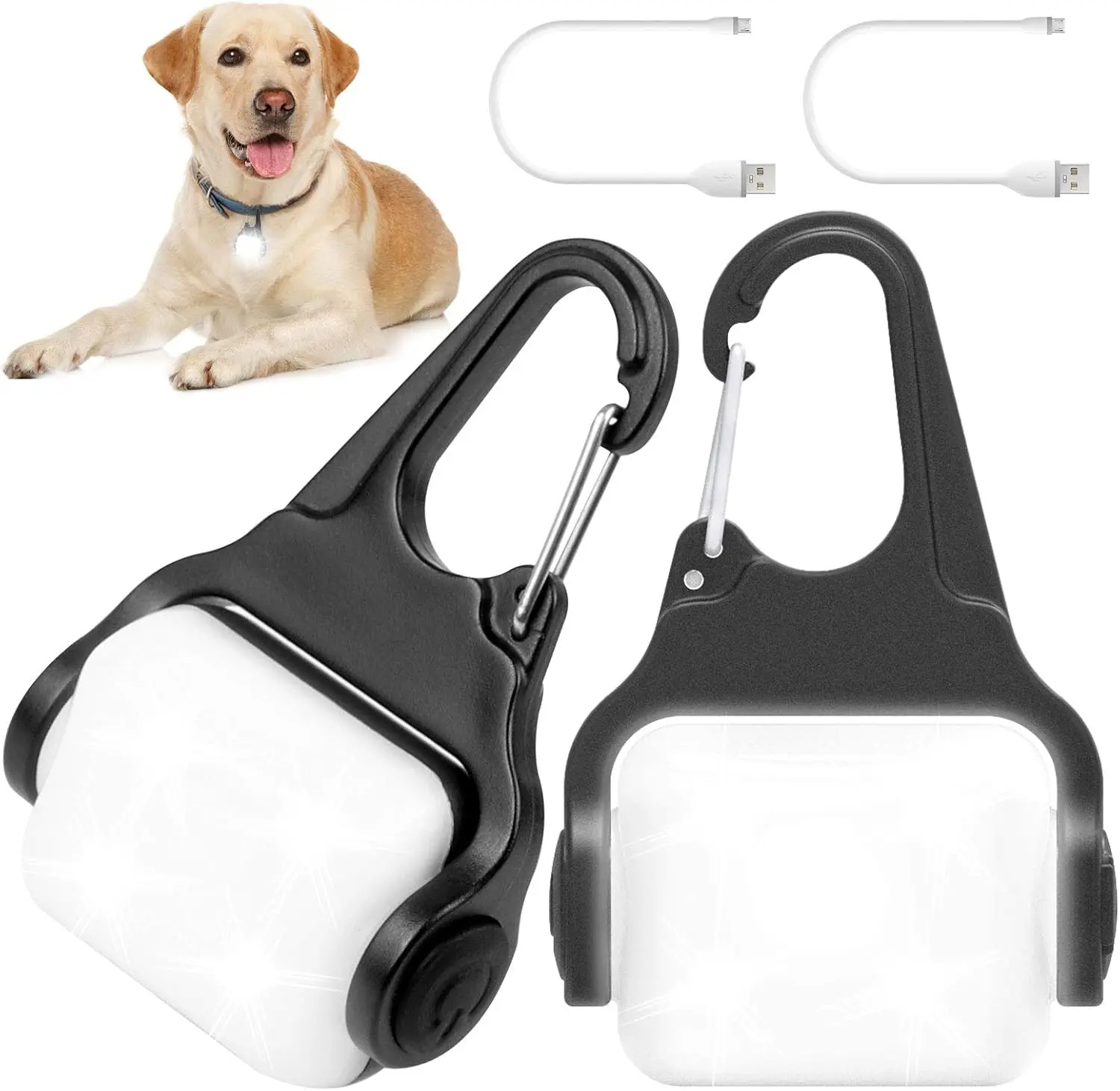 Clip on Dog Collar Light, 3 Modes USB-C Rechargeable LED Safety Light for Night Walking, Running, Camping, Climbing, Bike, IP65 Waterproof
Clip on Dog Collar Light, 3 Modes USB-C Rechargeable LED Safety Light for Night Walking, Running, Camping, Climbing, Bike, IP65 Waterproof