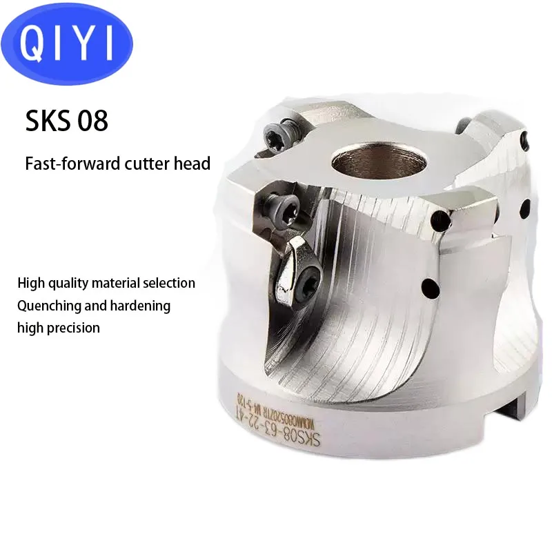 SKS 08 Fast Feed Milling Cutter Head Rough Machining Fast Cutting Round Nose Milling Cutter Head 50 63 WDMWO80520ZTR Blade
SKS 08 Fast Feed Milling Cutter Head Rough Machining Fast Cutting Round Nose Milling Cutter Head 50 63 WDMWO80520ZTR Blade