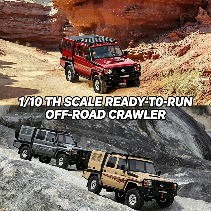 RGT EX86160 1/10 READY TO-RUN ROCK CRAWLER LC79 Commander Remote Control Climbing Vehicle Simulation Off Road RC Model Vehicle
RGT EX86160 1/10 READY TO-RUN ROCK CRAWLER LC79 Commander Remote Control Climbing Vehicle Simulation Off Road RC Model Vehicle