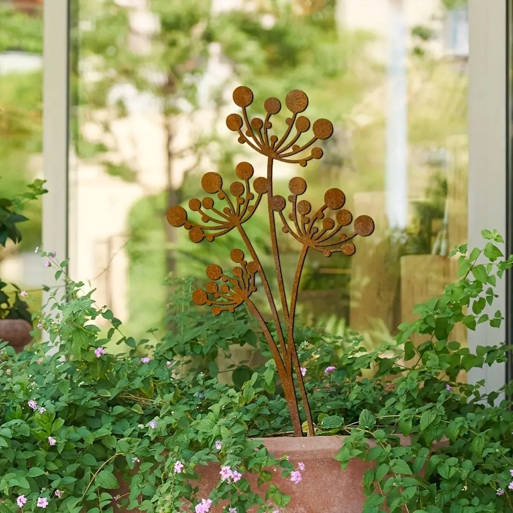 Landscape Decoration Metal Decorative Rusty Stake Plant Shaped Antique Design Garden Pile Art Ground Stake Courtyard
Landscape Decoration Metal Decorative Rusty Stake Plant Shaped Antique Design Garden Pile Art Ground Stake Courtyard